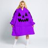 HALLOWEEN V2 – CUSTOM NAME – POLARIS – PURPLE - OODIE BLANKET HOODIE