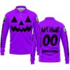 HALLOWEEN V2 – CUSTOM NAME – SEA DOO – PURPLE - LONG SLEEVE POLO SHIRT