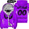HALLOWEEN V3 – CUSTOM NAME – ALPINESTARS – PURPLE - FLEECE ZIP HOODIE