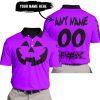 HALLOWEEN V3 – CUSTOM NAME – FOX RACING – PURPLE - POLO SHIRT