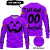 HALLOWEEN V3 – CUSTOM NAME – RED BULL – PURPLE - SWEATER UGLY