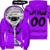 HALLOWEEN V4 – CUSTOM NAME – ALPINESTARS – PURPLE - FLEECE ZIP HOODIE