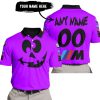 HALLOWEEN V4 – CUSTOM NAME – BMW – PURPLE - POLO SHIRT