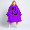 HALLOWEEN V4 – CUSTOM NAME – BMW – PURPLE - OODIE BLANKET HOODIE