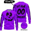 HALLOWEEN V4 – CUSTOM NAME – DUCATI – PURPLE - SWEATER UGLY