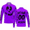 HALLOWEEN V4 – CUSTOM NAME – FXR – PURPLE - LONG SLEEVE POLO SHIRT