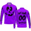 HALLOWEEN V4 – CUSTOM NAME – GASGAS – PURPLE - LONG SLEEVE POLO SHIRT