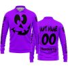 HALLOWEEN V4 – CUSTOM NAME – HUSQVARNA – PURPLE - LONG SLEEVE POLO SHIRT