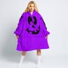 HALLOWEEN V4 – CUSTOM NAME – KAWASAKI – PURPLE - OODIE BLANKET HOODIE