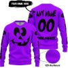 HALLOWEEN V4 – CUSTOM NAME – POLARIS – PURPLE -SWEATER UGLY