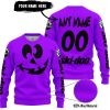 HALLOWEEN V4 – CUSTOM NAME – SKI DOO – PURPLE - SWEATER UGLY