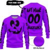 HALLOWEEN V4 – CUSTOM NAME – SUZUKI – PURPLE - SWEATER UGLY