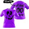 HALLOWEEN V4 – CUSTOM NAME – SUZUKI – PURPLE - T-SHIRT