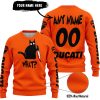 CAT WHAT – CUSTOM NAME – DUCATI - SWEATER UGLY