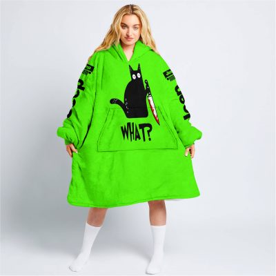 Cat What – Jeep – Green - Oodie Blanket