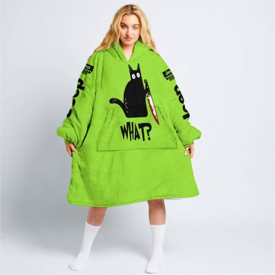 Cat What – Jeep – Green 1 - Oodie Blanket
