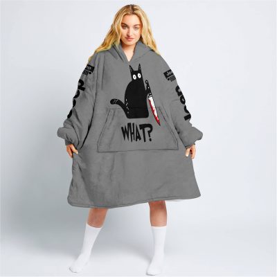 Cat What – Jeep – Grey - Oodie Blanket