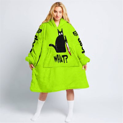 Cat What – Jeep – Neon - Oodie Blanket