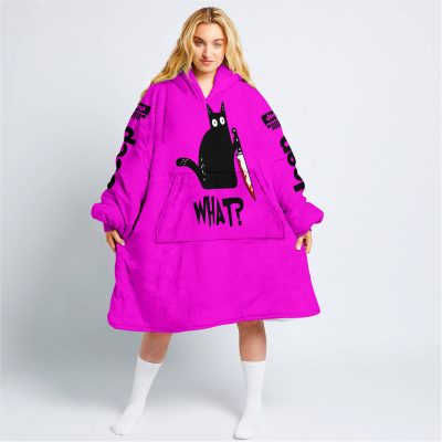 Cat What – Jeep – Pink - Oodie Blanket