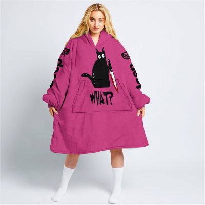Cat What – Jeep – Pink 1 - Oodie Blanket