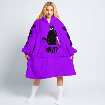 Cat What – Jeep – Purple - Oodie Blanket