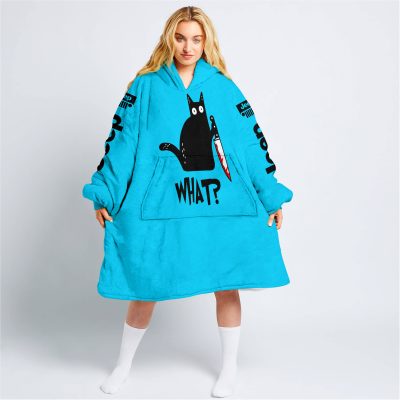 Cat What – Jeep – Sky Blue - Oodie Blanket