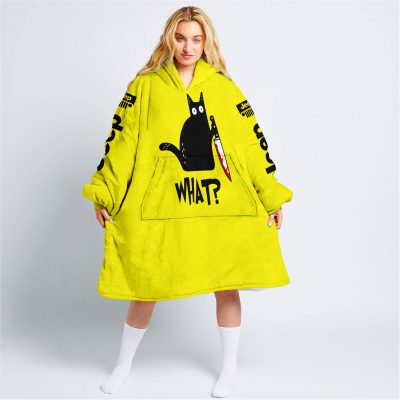 Cat What – Jeep – Yellow - Oodie Blanket