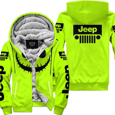Halloween V1 – Jeep – Neon - Fleece Zip Hoodie