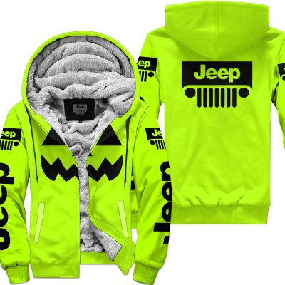 Halloween V2 – Jeep – Neon - Fleece Zip Hoodie