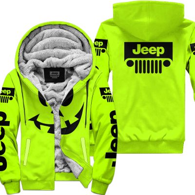 Halloween V4 – Jeep – Neon - Fleece Zip Hoodie