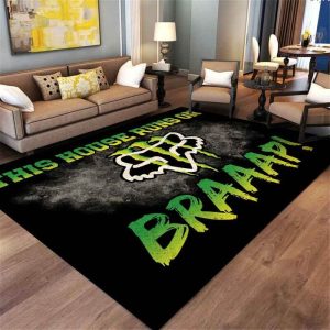 Fox racinga custom streetwear rugs, Fox racinga dirt bike track rug, Fox racinga personalized name rug