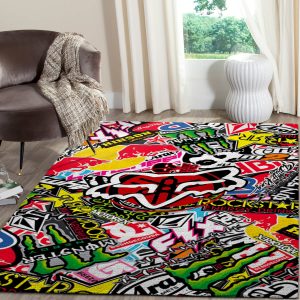 Fox racing action rug, Fox racing victory rug, Fox racing gear rug