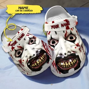 SCARY TERRIFIER’S FACE HORROR CHARACTERS CUSTOM NAME CROCS