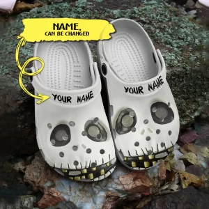 Horror Jack Skellington’s Face Custom Name Crocs