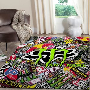 Fox racing dirt bike rug, Fox racing motocross track rug, Fox racing jump rug