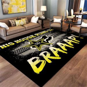 Fox racing championship rug, Fox racing motocross-themed rug, Fox racing freestyle rug