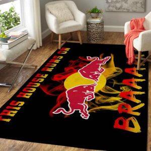 Fox racing motocross-themed rug, Fox racing dirtbike track rug, Fox racing motocross track rug