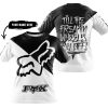 TILL THE FUCKIN FREAKIN TRAINING WHEEL FALL OFF - 3D ALL OVER PRINTED - FOX RACING - BLACK - T-SHIRT