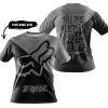 TILL THE FUCKIN FREAKIN TRAINING WHEEL FALL OFF - 3D ALL OVER PRINTED - FOX RACING - GREY - T-SHIRT