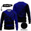 TILL THE FUCKIN FREAKIN TRAINING WHEEL FALL OFF - 3D ALL OVER PRINTED - FOX RACING - NAVY - SWEATER UGLY