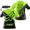 TILL THE FUCKIN FREAKIN TRAINING WHEEL FALL OFF - 3D ALL OVER PRINTED - FOX RACING - NEON - T-SHIRT