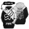 TILL THE FUCKIN FREAKIN TRAINING WHEEL FALL OFF - 3D ALL OVER PRINTED - FOX RACING - WHITE