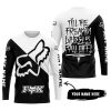 TILL THE FUCKIN FREAKIN TRAINING WHEEL FALL OFF - 3D ALL OVER PRINTED - FOX RACING - WHITE - JERSEY