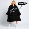 TOO OLD TO RIDE TOO SLOW TO DIE - CUSTOM NAME - ALPINESTARS - BLACK - OODIE BLANKET HOODIE
