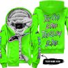 TOO OLD TO RIDE TOO SLOW TO DIE - CUSTOM NAME - ALPINESTARS - GREEN - FLEECE ZIP HOODIE