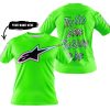 TOO OLD TO RIDE TOO SLOW TO DIE - CUSTOM NAME - ALPINESTARS - GREEN - T-SHIRT