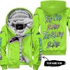TOO OLD TO RIDE TOO SLOW TO DIE - CUSTOM NAME - ALPINESTARS - GREEN 1 - FLEECE ZIP HOODIE