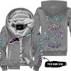 TOO OLD TO RIDE TOO SLOW TO DIE - CUSTOM NAME - ALPINESTARS - GREY - FLEECE ZIP HOODIE