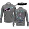 TOO OLD TO RIDE TOO SLOW TO DIE - CUSTOM NAME - ALPINESTARS - GREY - LONG SLEEVE POLO SHIRT