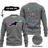 TOO OLD TO RIDE TOO SLOW TO DIE - CUSTOM NAME - ALPINESTARS - GREY - SWEATER UGLY